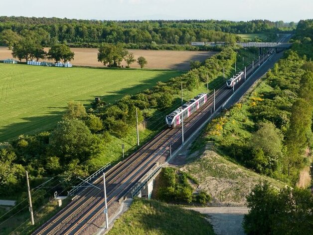 Seit März 2024 zweigleisig: die Weddeler Schleife.