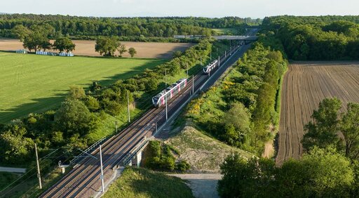 Seit März 2024 zweigleisig: die Weddeler Schleife.