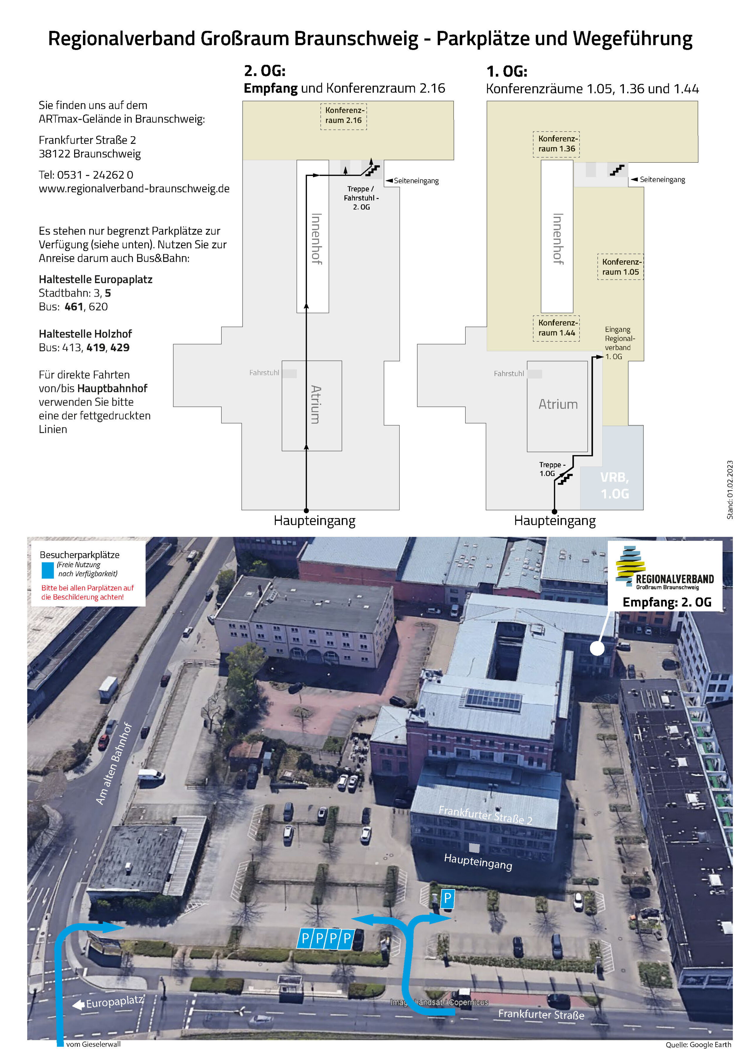 Anfahrtskarte zum Regionalverband