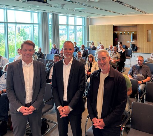 Jörn Pache, Dr. Alexander Schuler und Ralf Sygusch stellten das Konzept vor 