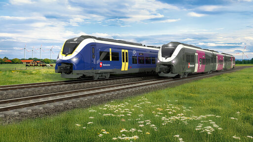 So sollen die 113 BEMU-Z&uuml;ge aussehen. Foto: Siemens Mobility