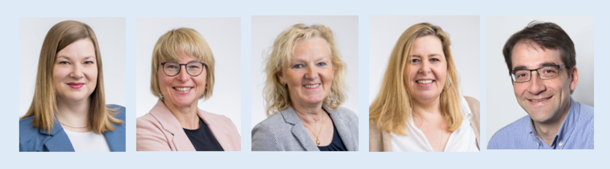 Team Kommunikation v.l.n.r.: Sabrina Dünschede, Anika Wagemester, Gisela Noske, Kristin Kunath, Wolf Irmer