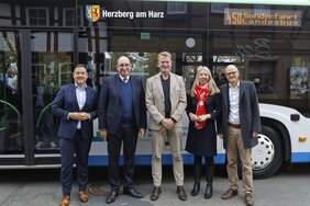Erste Fahrt mit der neuen Landesbuslinie