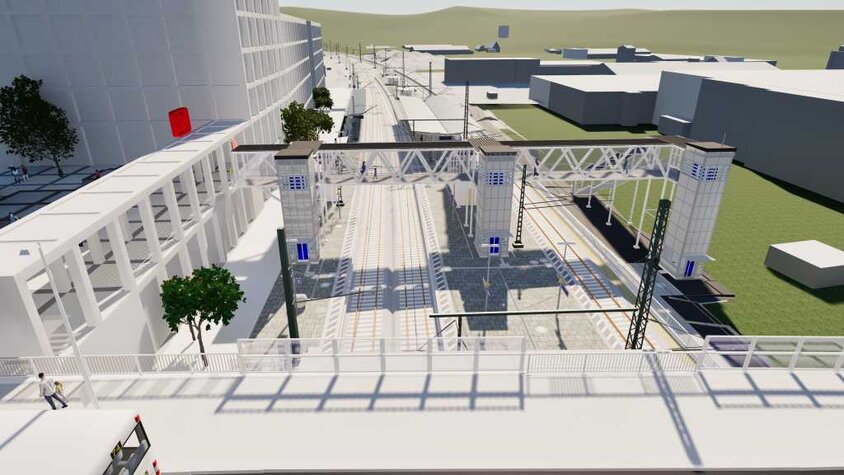 Visualisierung der Station Braunschweig West.