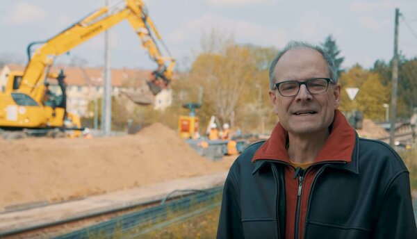 Screenshot und Link zum Film "Baumaßnahmen am Bahnhof Braunschweig-Gliesmarode"