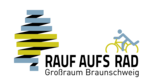 Logo des Förderprogrammes "Rauf aufs Rad"