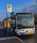 Fotos des Landesbus 300 an Haltestelle Europawiese in Böckwitz , ©PVGS