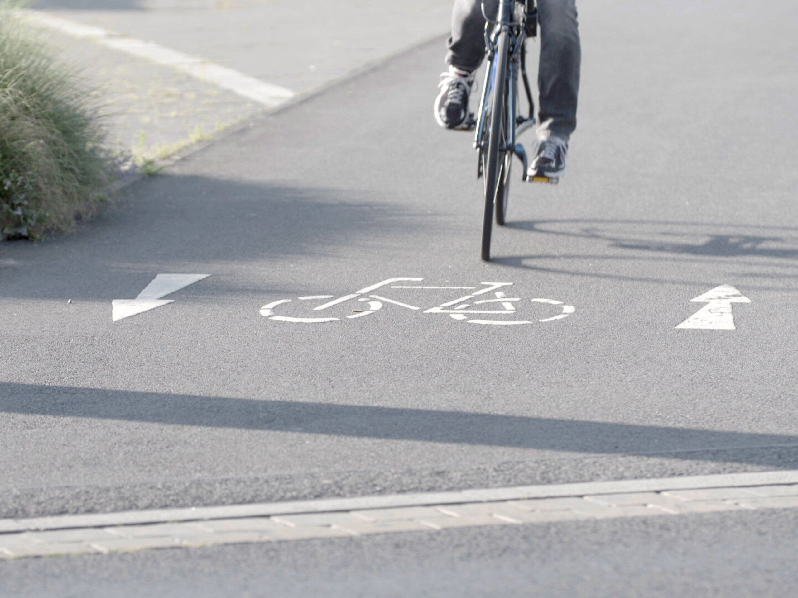 Symbolbild für einen Radweg.